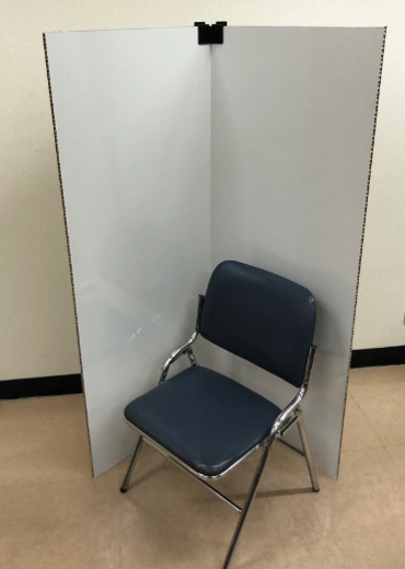 ワクチン接種会場向けハニカムパーテーション