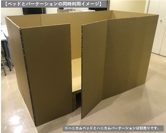 ハニカムパーテーション 段ボールパーテーション ペーパーハニカム 段ボールベッド 避難所ベッド