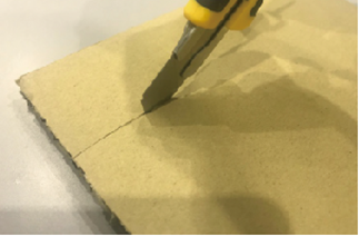 ハニカムカット　加工が簡単　ペーパーハニカム