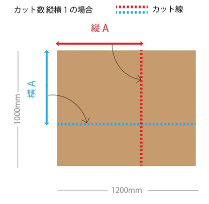 ハニカムボード カット品 ホワイト 1,200×1,000
