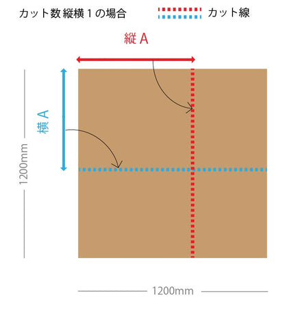 ハニカムボード カット品 ホワイト 1,200×1,200