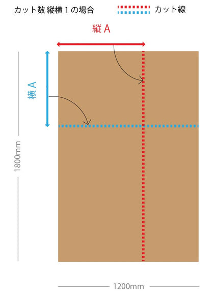 ハニカムボード カット品 クラフト 1,200×1,800