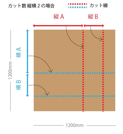 ハニカムボード カット品 クラフト 1,200×1,200