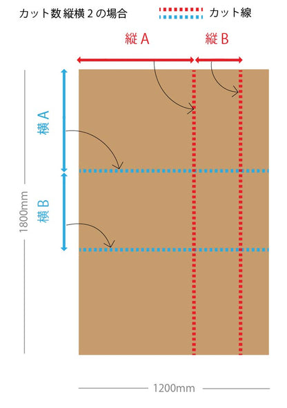 ハニカムボード カット品 クラフト 1,200×1,800