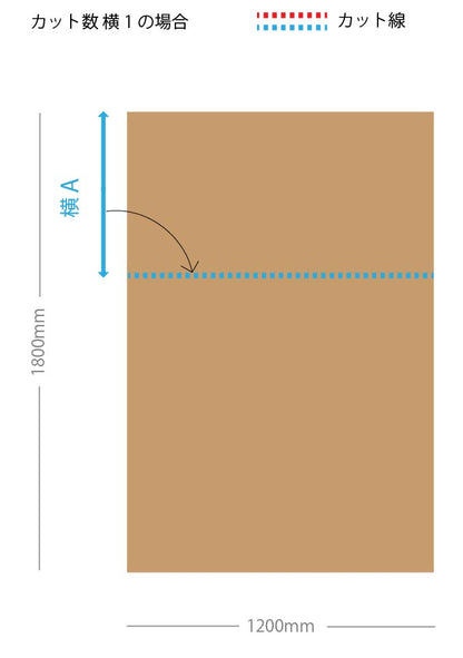 ハニカムボード カット品 ホワイト 1,200×1,800