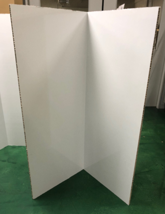 ワクチン接種会場向けハニカムパーテーション