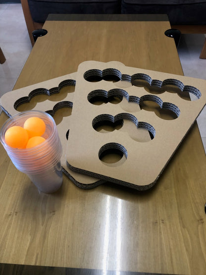 ビアポンセット（カップホルダー、コップ20個、ピンポン10個セット）