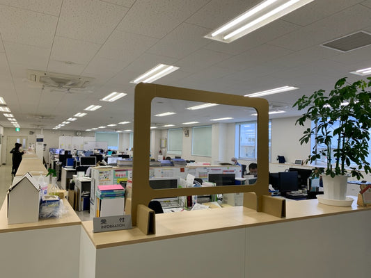 飛散防止衝立　コロナ対策　フィルム　対面パネル