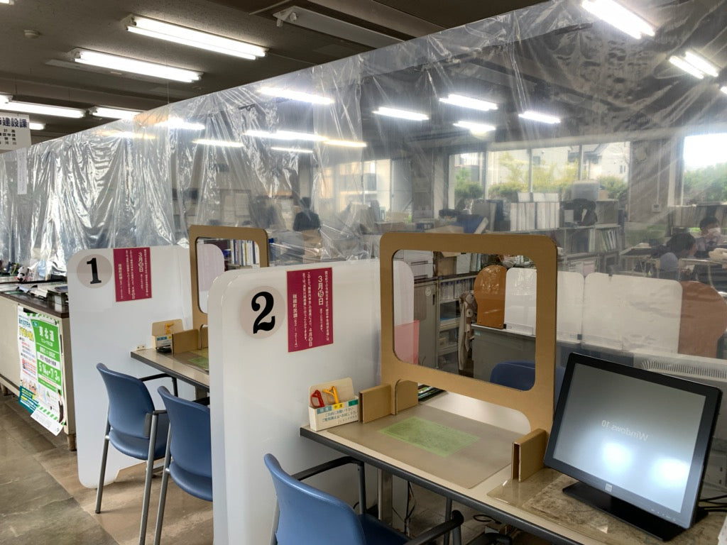 飛散防止衝立　コロナ対策　フィルム